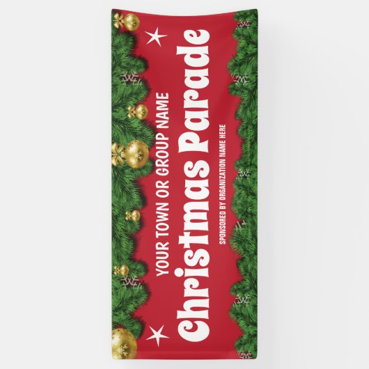 kerstparade spandoek (Verticaal)