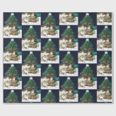 kerstparadepapier cadeaupapier (Vlak)