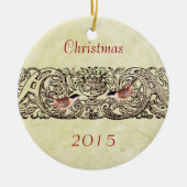  kerstparen Foto Ornament (Voorkant)