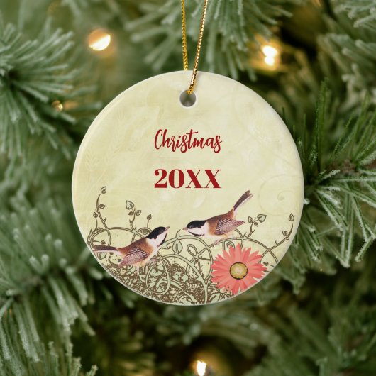  kerstparen Foto Ornament (Boom)