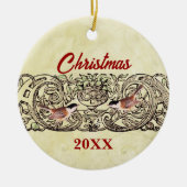  kerstparen Foto Ornament (Voorkant)