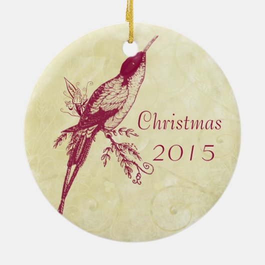 kerstparen Foto Ornament (Achterkant)