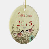  kerstparen Foto Ornament (Rechts)