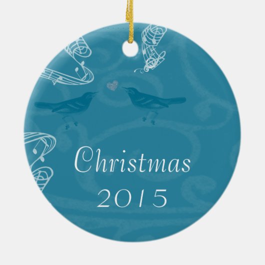  kerstparen foto's Ornament (Achterkant)