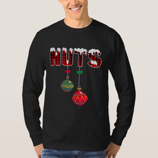 kerstparen knuppels t-shirt (Voorkant)