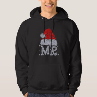 Kerstparen met Mr en Mrs Santa Hat Xma Hoodie