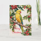 Kerstparket vakantiekaart feestdagen kaart (Voorkant)