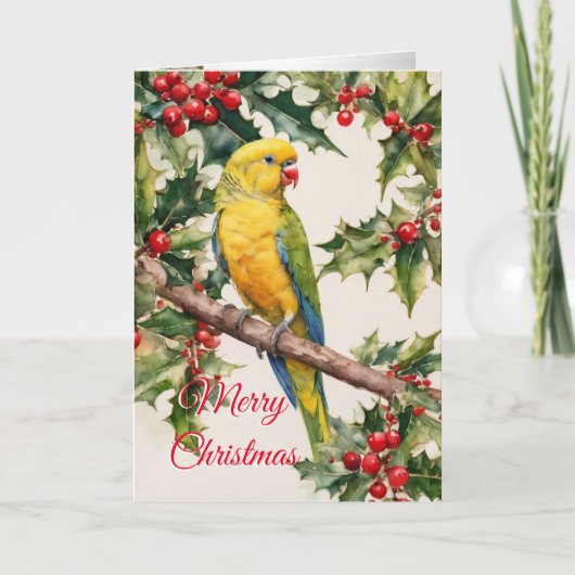 Kerstparket vakantiekaart feestdagen kaart (Voorkant)