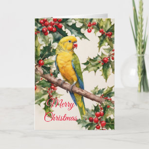 Kerstparket vakantiekaart feestdagen kaart