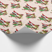 kerstparochie, omslagpapier cadeaupapier (Hoek)