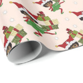 kerstparochie, omslagpapier cadeaupapier (Rol Hoek)