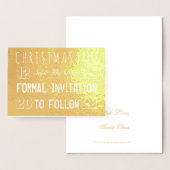 Kerstpartij sparen de Datum Kaart van de Folie (Display)