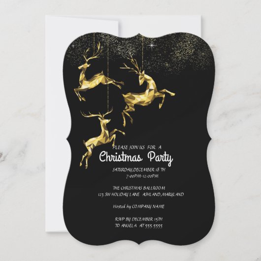 Kerstparty Kaart (Voorkant)