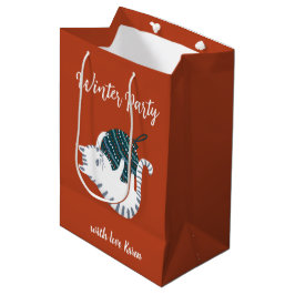Kerstparty Kerstcadeau Kat Medium Cadeauzakje