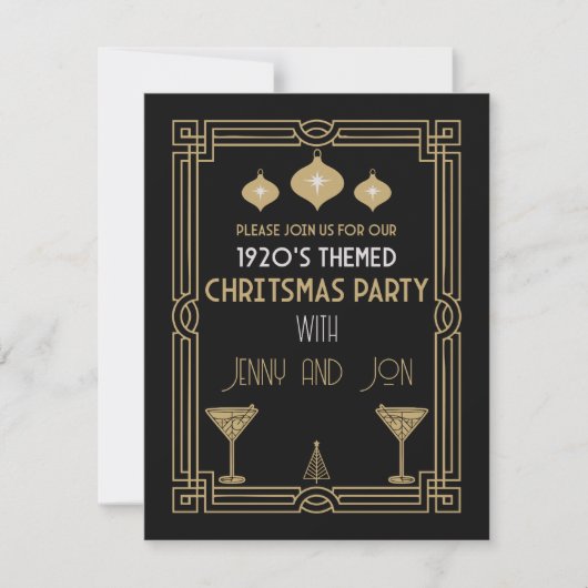 KERSTPARTY MET 1920S THEMA (Voorkant)