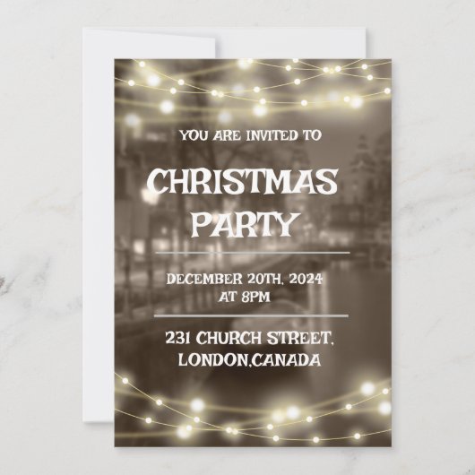 KERSTPARTY UITNODIGING (Voorkant)