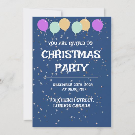 KERSTPARTY UITNODIGING (Voorkant)