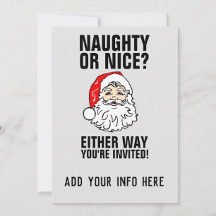 KERSTPARTY UITNODIGINGEN VAN DE KERSTMAN