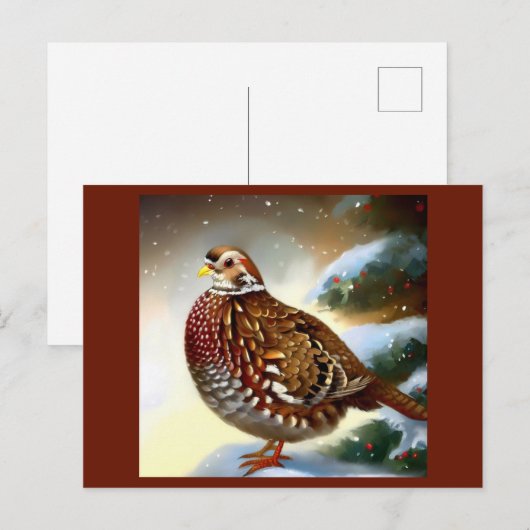 Kerstpasta 1 feestdagenkaart (Voorkant / Achterkant)