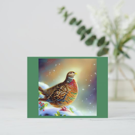 Kerstpasta 3 feestdagenkaart (Staand voorkant)