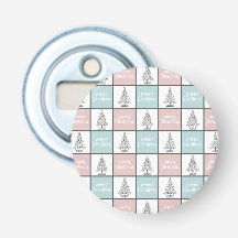 Kerstpasta blauw en roze modern patroon
