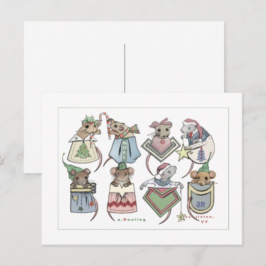 Kerstpasta Briefkaart (Voorkant / Achterkant)