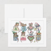 kerstpasta briefkaart (Voorkant / Achterkant)