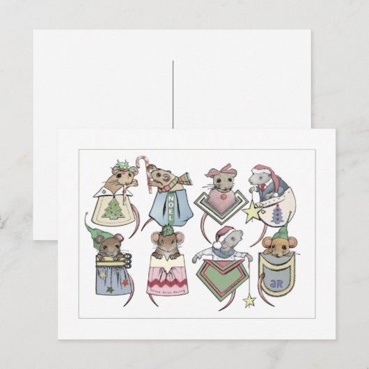 kerstpasta briefkaart (Voorkant / Achterkant)