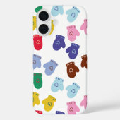 Kerstpastel Gezellige Winterhandschoenen Case-Mate iPhone Case (Achterkant)