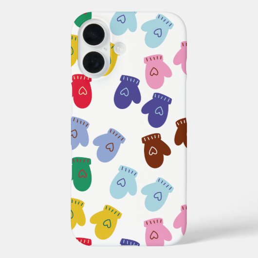 Kerstpastel Gezellige Winterhandschoenen Case-Mate iPhone Case (Achterkant)
