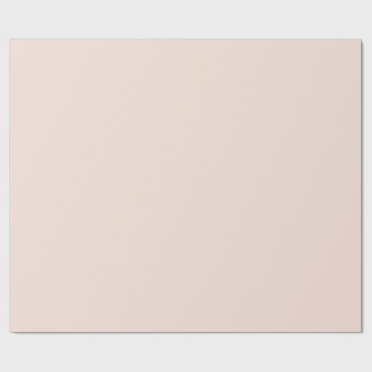 Kerstpastel Roze Kleur F8E3DA Cadeaupapier (Vlak)