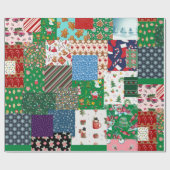 kerstpatchwork, gemengde kleur cadeaupapier (Vlak)