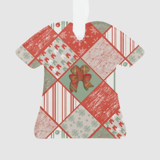 kerstpatchwork ornament (voorkant)