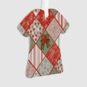 kerstpatchwork ornament (voorkant)