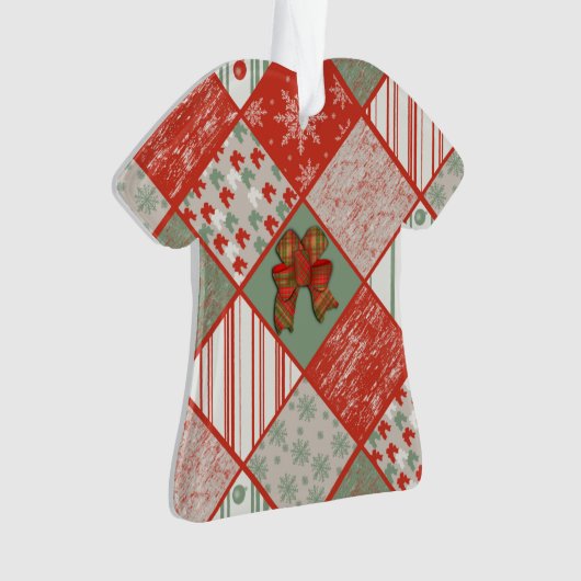 kerstpatchwork ornament (voorkant)