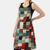kerstpatchwork schort (Insitu)