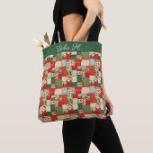 kerstpatchwork tote bag (Dichtbij)