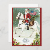  kerstpatriottische kerstkerstbeker feestdagenkaart (Voorkant / Achterkant)