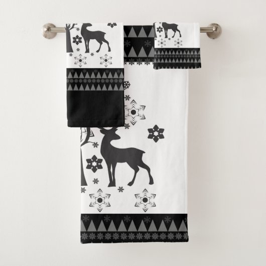 kerstpatronen bad handdoek (Insitu)