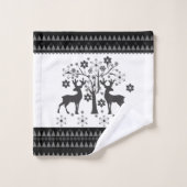 kerstpatronen bad handdoek (Wasdoekje)
