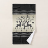 kerstpatronen bad handdoek (Handdoek)
