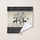 kerstpatronen bad handdoek (Wasdoekje)