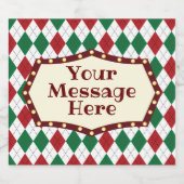 kerstpatronen bier etiket (Enkel label)