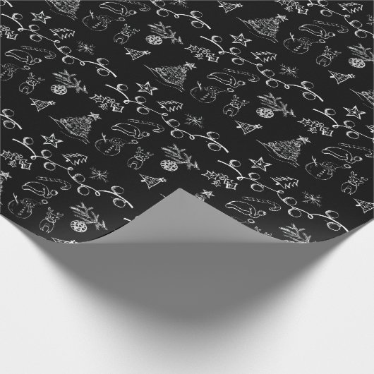 Kerstpatronen Cadeaupapier (Hoek)