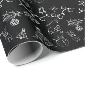 Kerstpatronen Cadeaupapier (Rol Hoek)