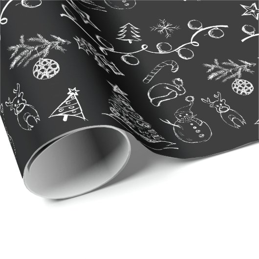 Kerstpatronen Cadeaupapier (Rol Hoek)