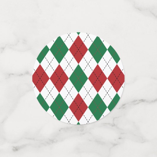 kerstpatronen confetti (Kleine voorkant)