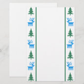 Kerstpatronen: dromen en bomen briefpapier (Voorkant / Achterkant)
