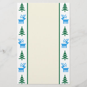 Kerstpatronen: dromen en bomen briefpapier