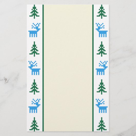 Kerstpatronen: dromen en bomen briefpapier (Voorkant)